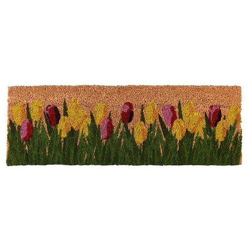 Doormat coir floral