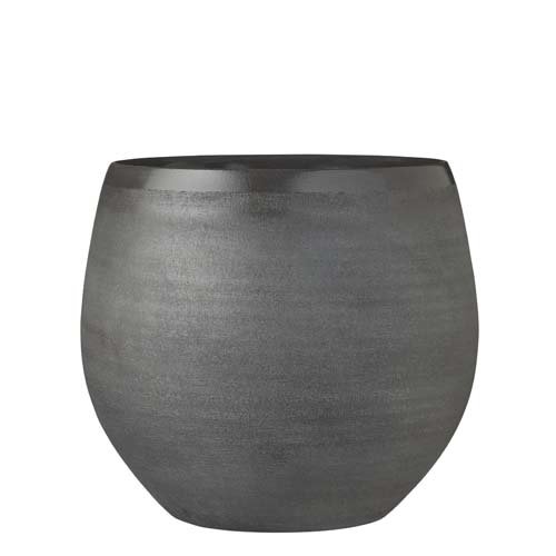 Douro pot rond d.grijs - h28xd33cm