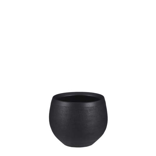 Douro pot rond zwart mat - h15xd18cm