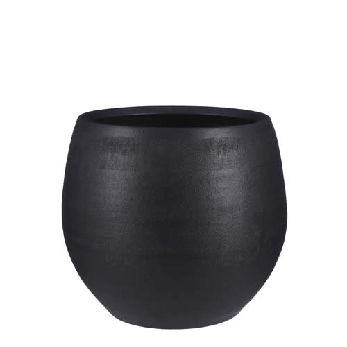 Douro pot rond zwart mat - h28xd33cm