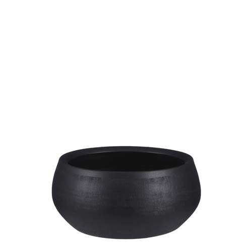 Douro schaal rond zwart mat - h12xd26cm