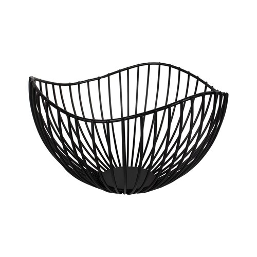 Draadmand metaal D 20 x H 11 cm black