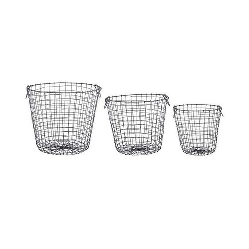 Draadmanden rond set van 3 L