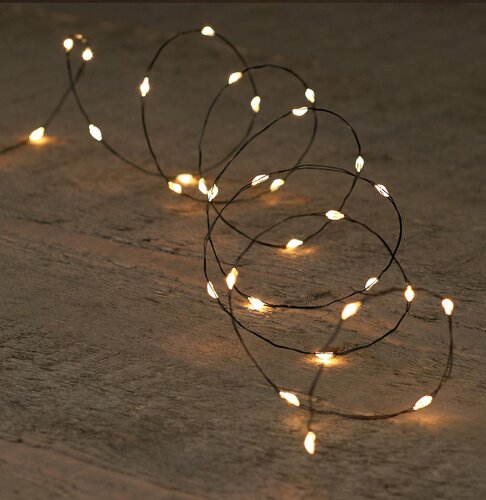 Draadverlichting 100led 5m zwart ww - afbeelding 3