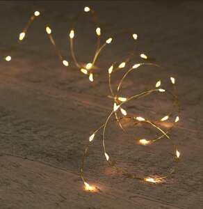 Draadverlichting 10led goud ww - afbeelding 2