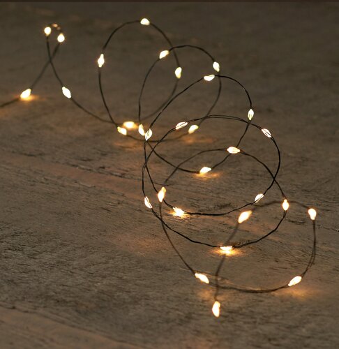 Draadverlichting 20led 1m zwart ww - afbeelding 3