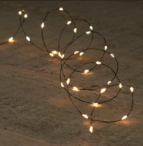 Draadverlichting 20led 1m zwart ww - afbeelding 3
