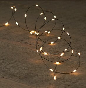 Draadverlichting 20led 1m zwart ww - afbeelding 2