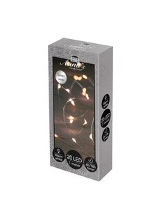 Draadverlichting 20led zilver ww - afbeelding 1