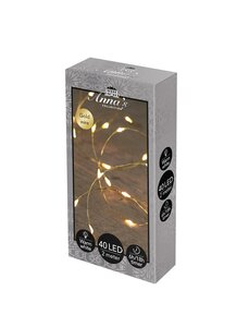 Anna's Collection draadverlichting goud LED - 2 m