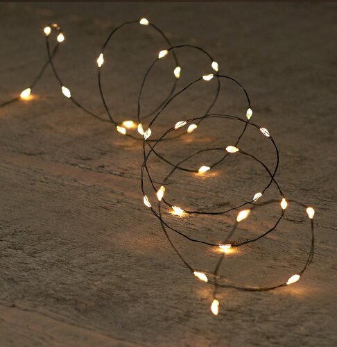 Draadverlichting 40led 2m zwart ww - afbeelding 2