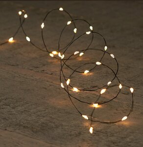 Draadverlichting 40led 2m zwart ww - afbeelding 2