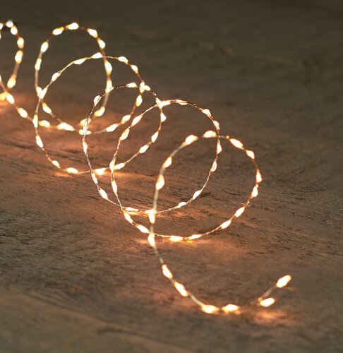 Draadverlichting 66led 1m zilver ww - afbeelding 3
