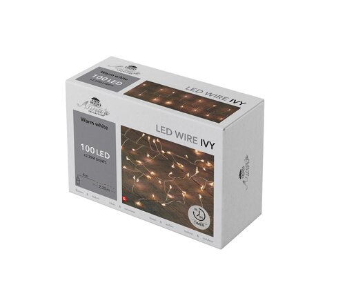 Draadverlichting ivy 100l. zlvr ww - afbeelding 1