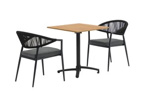 Ease Up® Bo bistroset zwart voor 2 personen - afbeelding 1