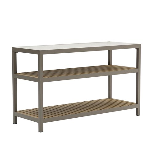 Ease Up® Bolzano buitenkeuken kast 2-laags 160 x 60 x H95cm espresso - afbeelding 1
