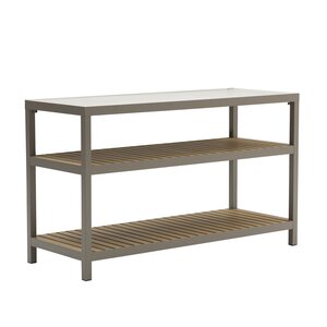 Ease Up® Bolzano buitenkeuken kast 2-laags 160 x 60 x H95cm espresso - afbeelding 1