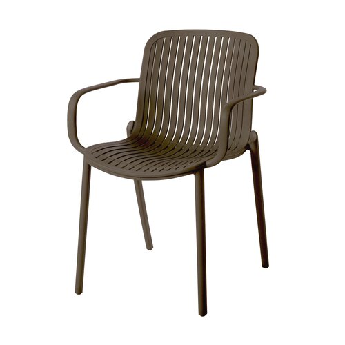 Ease Up® Elio tuinstoel kunststof espresso - afbeelding 1