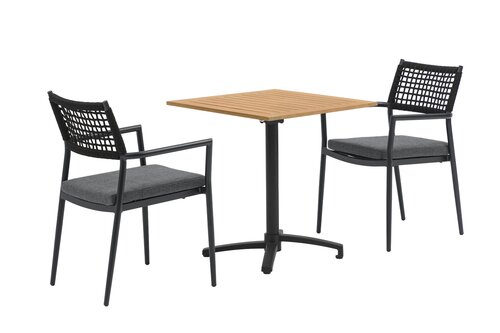 Ease Up® Liv bistroset zwart voor 2 personen - afbeelding 1
