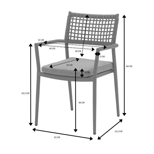 Ease Up® Liv dining stoel espresso - afbeelding 3