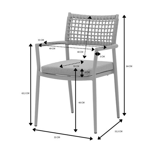 Ease Up® Liv dining stoel zand - afbeelding 3