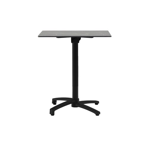 Ease Up® Malmö bistrotafel 70 x 70 cm zwart inklapbaar - afbeelding 2