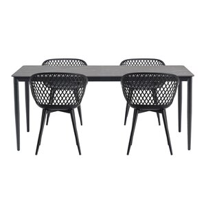 Malmö tafel 180 + 4 Webbing kunststof stoelen - afbeelding 1