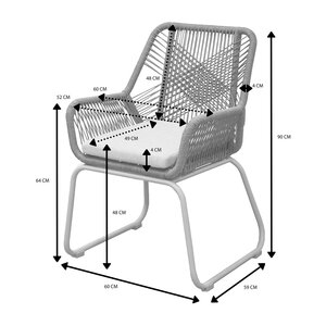 Ease Up® Napoli dining stoel zand - afbeelding 2