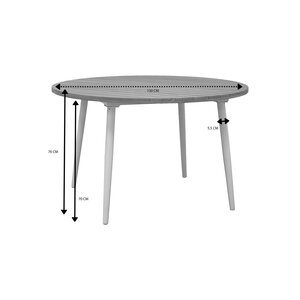 Ease Up® Napoli dining tafel D 130 x H 76 cm zand - afbeelding 2