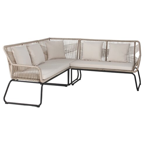 Ease Up Napoli 4-zits hoek loungeset beige - afbeelding 2