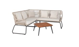 Ease Up Napoli 4-zits hoek loungeset beige - afbeelding 1