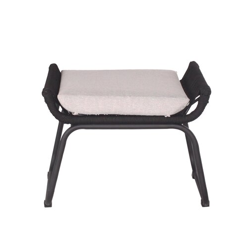 Ease Up® Napoli loungestoel met voetensteun zwart - afbeelding 3