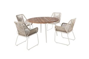 Ease Up® Napoli ronde dining set voor 4 personen - afbeelding 1