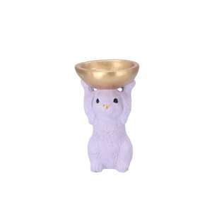Decoratieschaal Bunny Bowl Paars - D 11 x H 18 - afbeelding 1