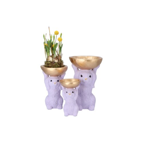 Decoratieschaal Bunny Bowl Paars - D 11 x H 18 - afbeelding 3