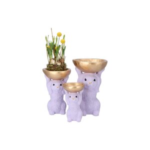 Decoratieschaal Bunny Bowl Paars - D 11 x H 18 - afbeelding 3