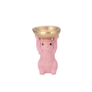 Decoratieschaal Bunny Bowl Roze - D 11 x H 18 - afbeelding 1