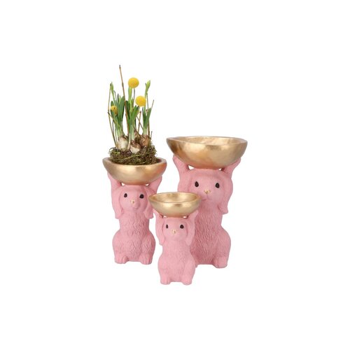 Decoratieschaal Bunny Bowl Roze - D 11 x H 18 - afbeelding 3