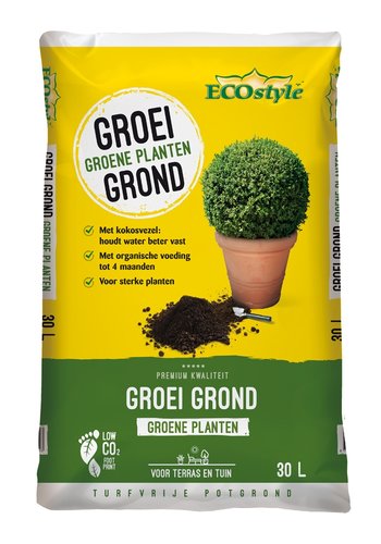 ECOstyle GroeiGrond Groene Planten 30 ltr