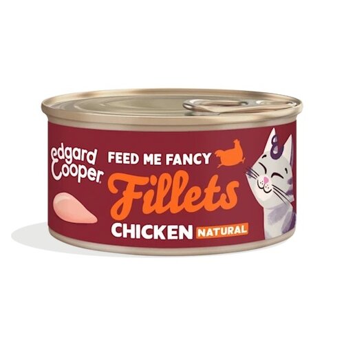 Edgard & Cooper blikje fillet natvoer kip Voor Alle Katten - 70 g