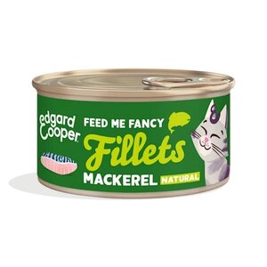 Edgard & Cooper blikje fillet natvoer makreel Voor Alle Katten - 70 g