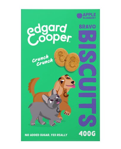 Edgard & Cooper Bravo Koekjes Appel & Bosbes 400g - afbeelding 1