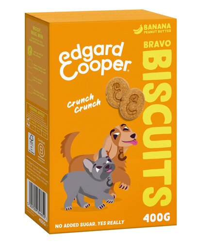 Edgard & Cooper Bravo Koekjes Banaan & Pindakaas - 400g - afbeelding 2