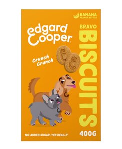 Edgard & Cooper Bravo Koekjes Banaan & Pindakaas - 400g - afbeelding 1