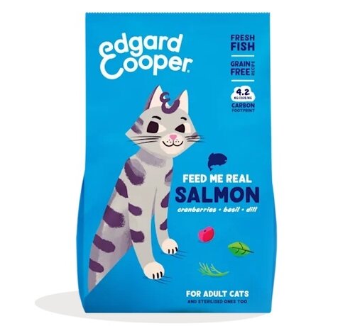 Edgard & Cooper  droogvoer  zalm  Voor Volwassen Katten  2 kg