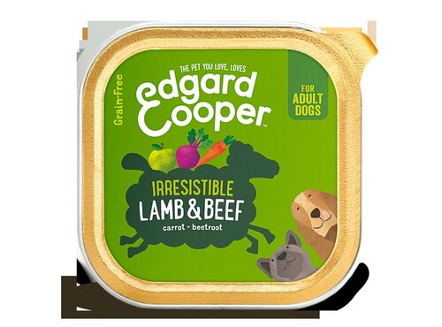 Edgard & Cooper, graanvrije kuipjes met lam & rund voor volwassen honden - 150g