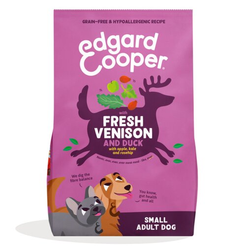 Edgard & Cooper klein Adult Droogvoer  voor Honden Vers Hert & Eend - 3 kg
