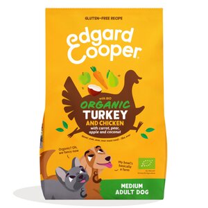 Edgard & Cooper medium Adult Bio Droogvoer voor Honden Kalkoen & Kip - 2,5 kg
