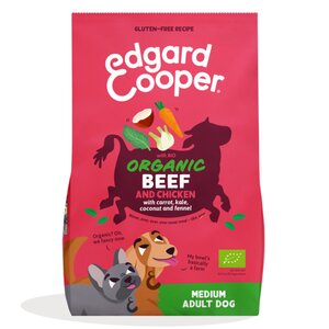 Edgard & Cooper medium Adult Bio Droogvoer voor Honden Rund & Kip 7 kg