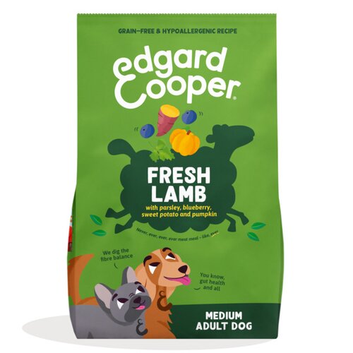 Edgard & Cooper medium Adult Droogvoer  voor Honden Vers Lam - 2,5 kg